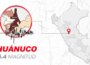 Temblor de 4.4. de magnitud se sintió en Huánuco hoy, según IGP